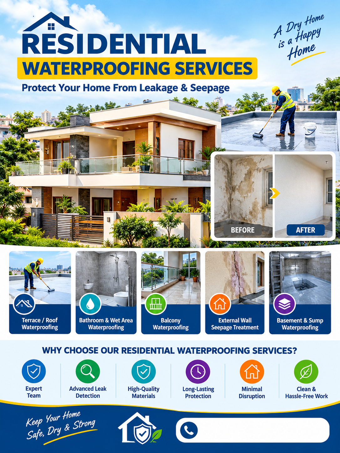 SUJA WATERPROOFING SOLUTIONS - Latest update - Residential Waterproofing Services CONTACT:9945843699
