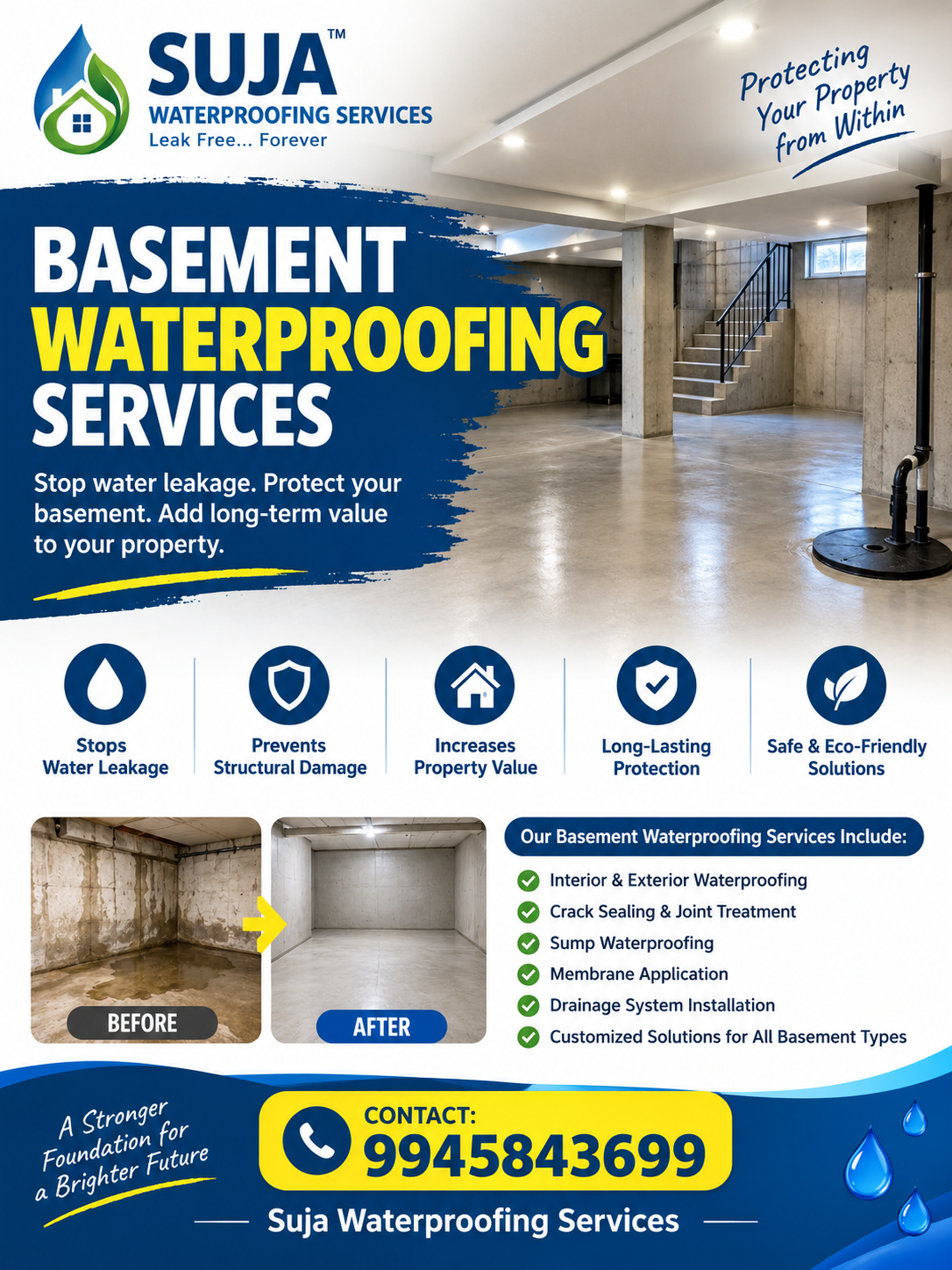 SUJA WATERPROOFING SOLUTIONS - Latest update - Basement Waterproofing Services – Suja Waterproofing Services CONTACT:9945843699