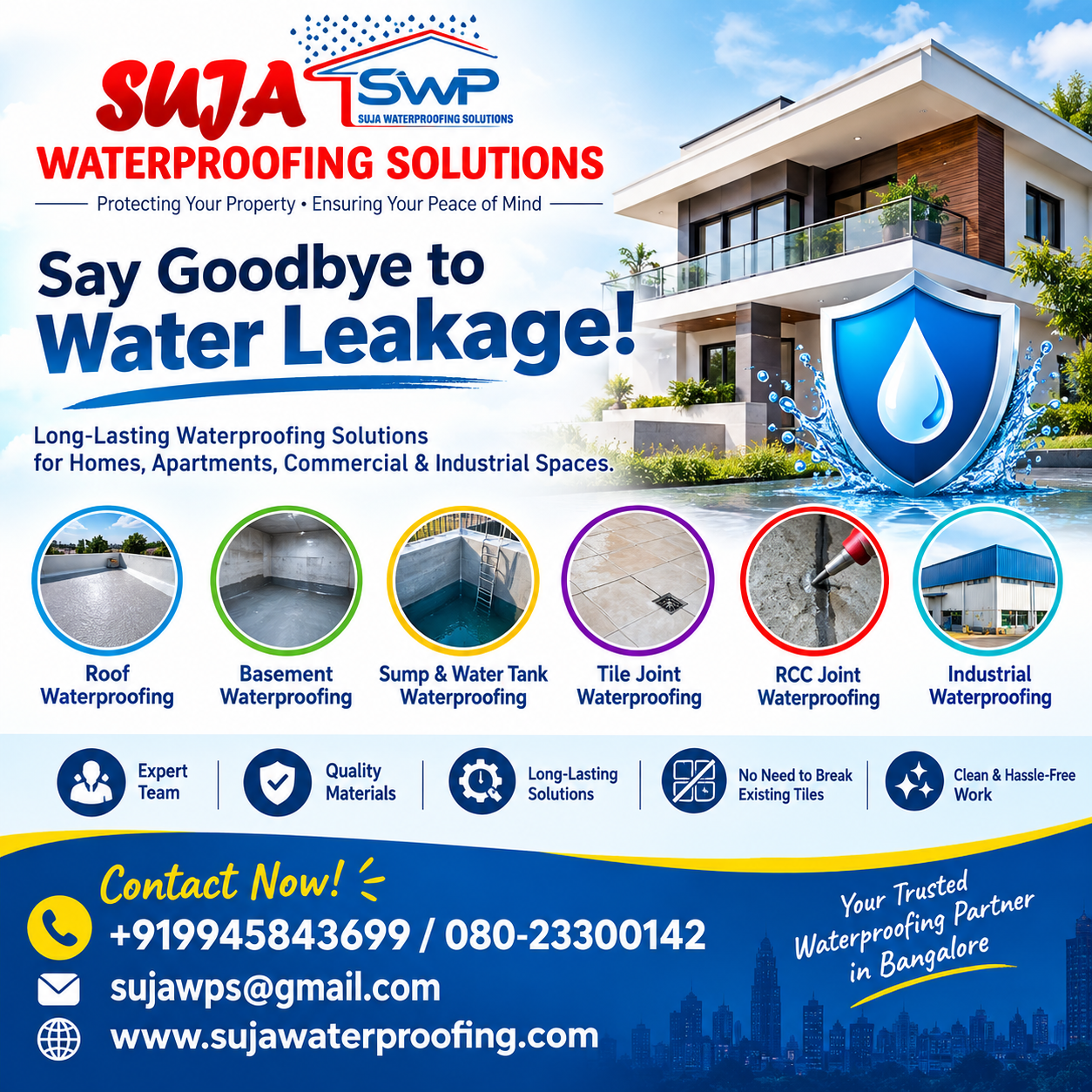 SUJA WATERPROOFING SOLUTIONS - Latest update - Terrace Waterproofing Services – Suja Waterproofing Solutions CONTACT:9945843699