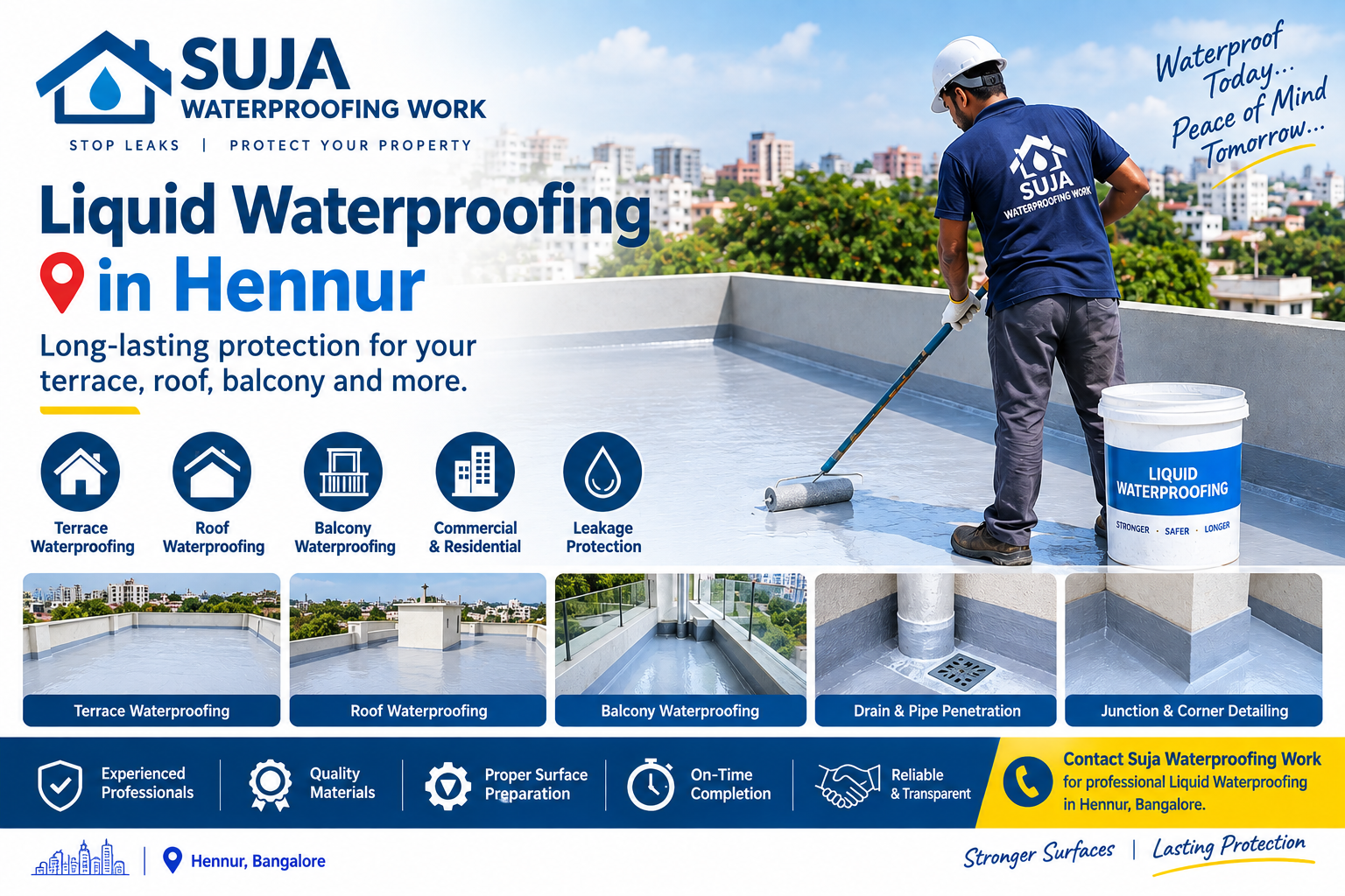 SUJA WATERPROOFING SOLUTIONS - Latest update - Liquid Waterproofing Hennur CONTACT:9945843699